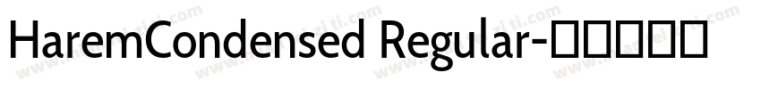 HaremCondensed Regular字体转换